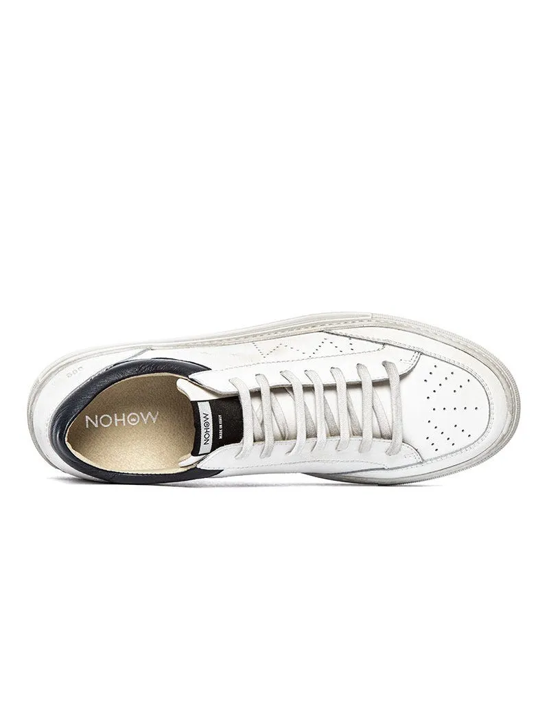 009 CROWN SNEAKERS IN WHITE AND BLUE