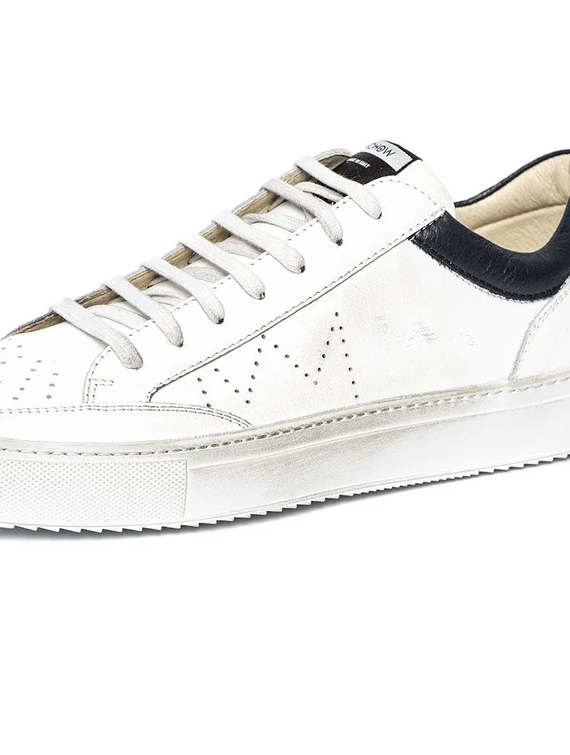 009 CROWN SNEAKERS IN WHITE AND BLUE