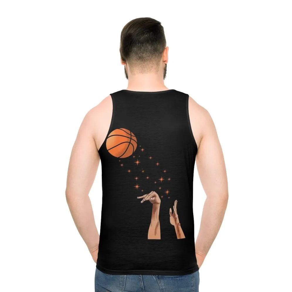 3 Point Unisex Basketball Tank Top