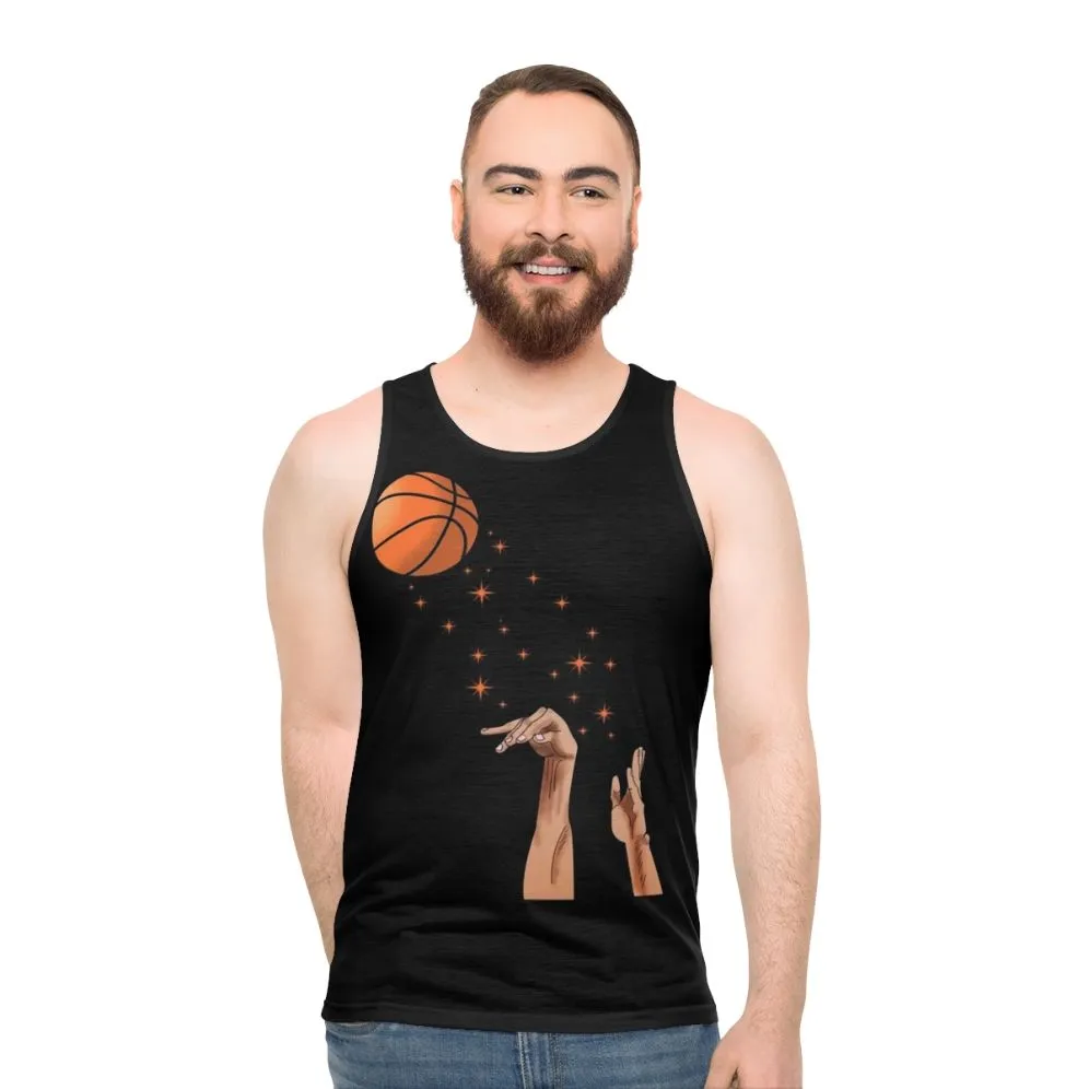 3 Point Unisex Basketball Tank Top