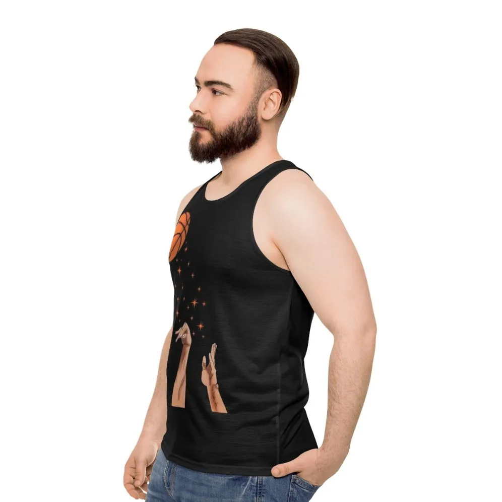 3 Point Unisex Basketball Tank Top
