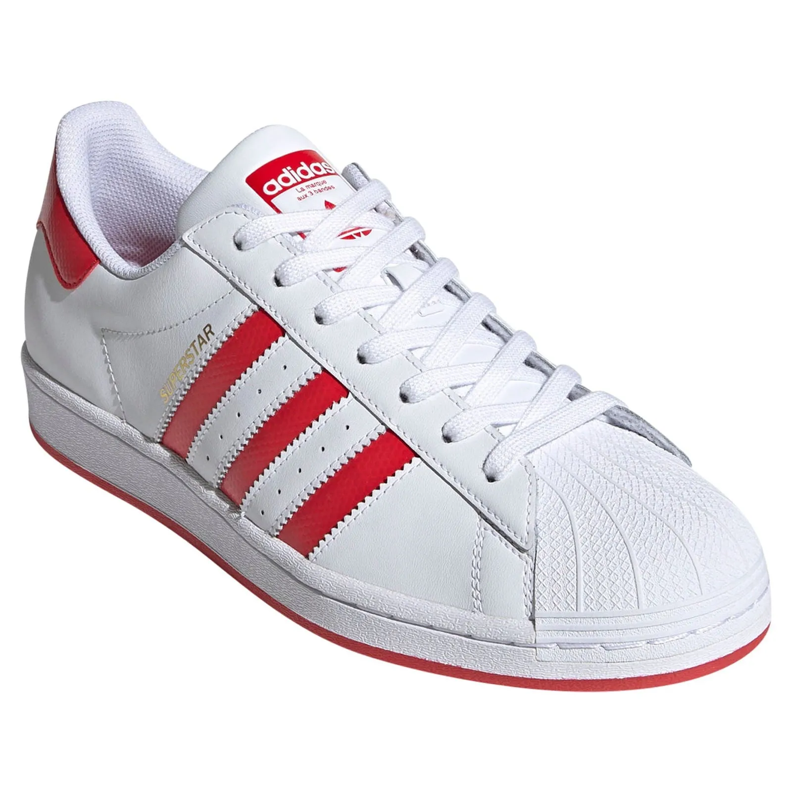 adidas Originals Superstar Shoes - White/Red