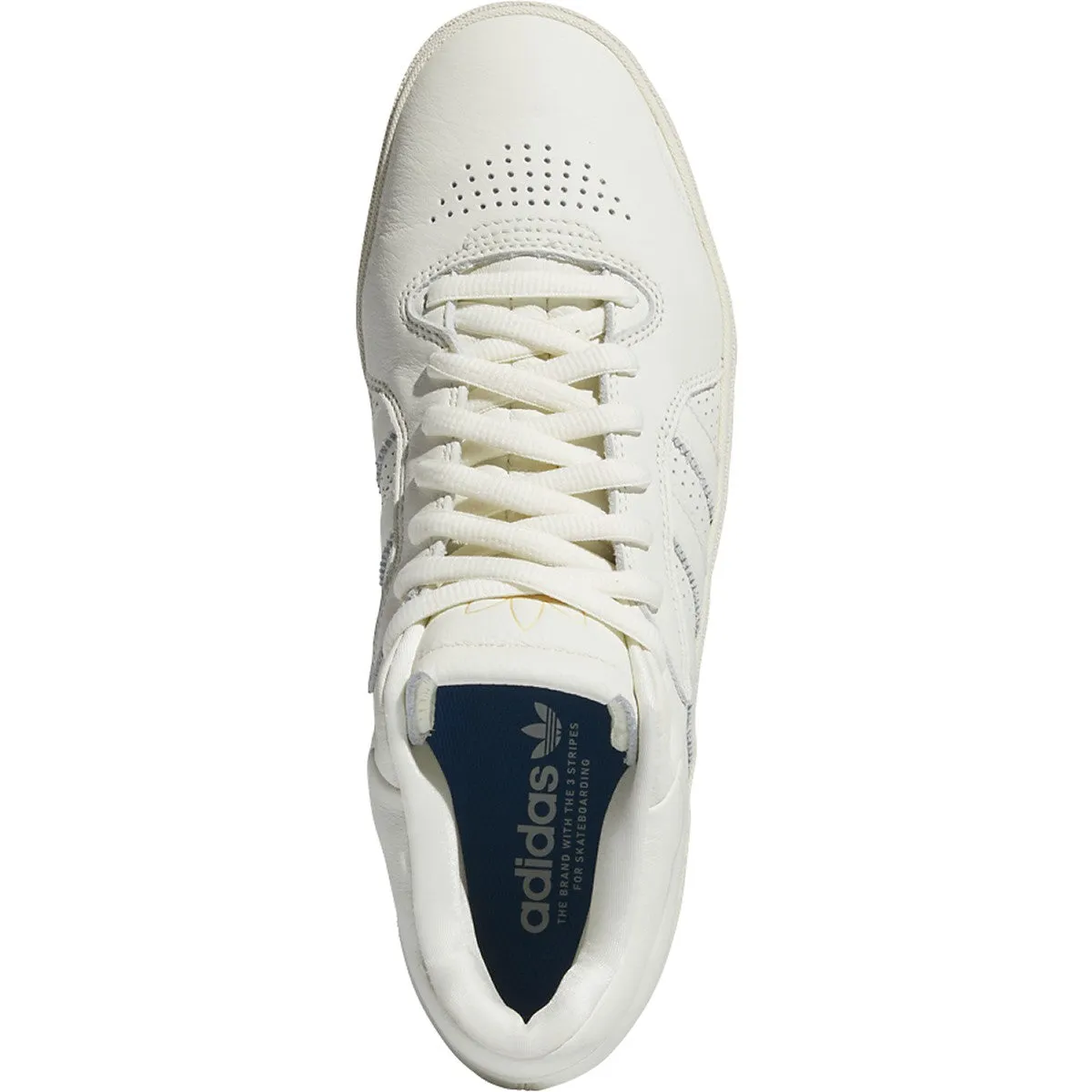 Adidas Tyshawn Skate Shoe - Ivory/Ivory/Bluebird