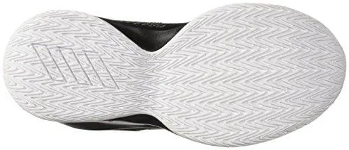 adidas Unisex Pro Spark 2018 Basketball Shoe, Black/White/Grey, 4 M US Big Kid