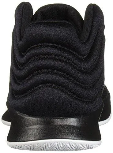 adidas Unisex Pro Spark 2018 Basketball Shoe, Black/White/Grey, 4 M US Big Kid