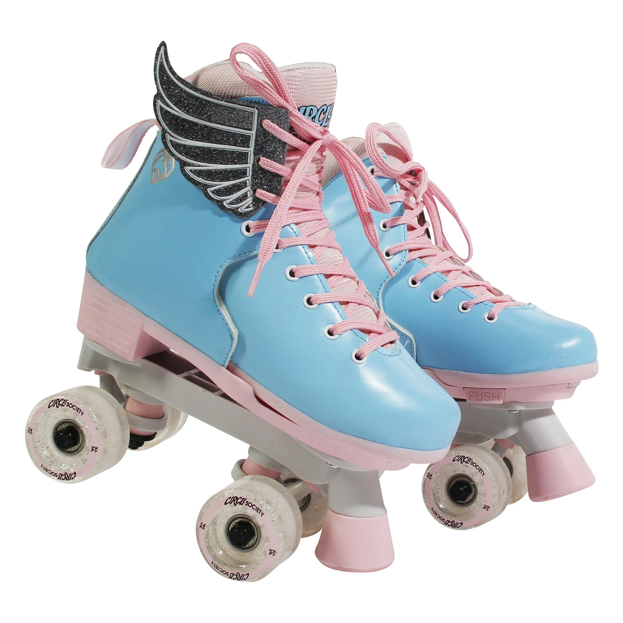 Adjustable Kids Roller Skates by Circle Society | Cotton Candy
