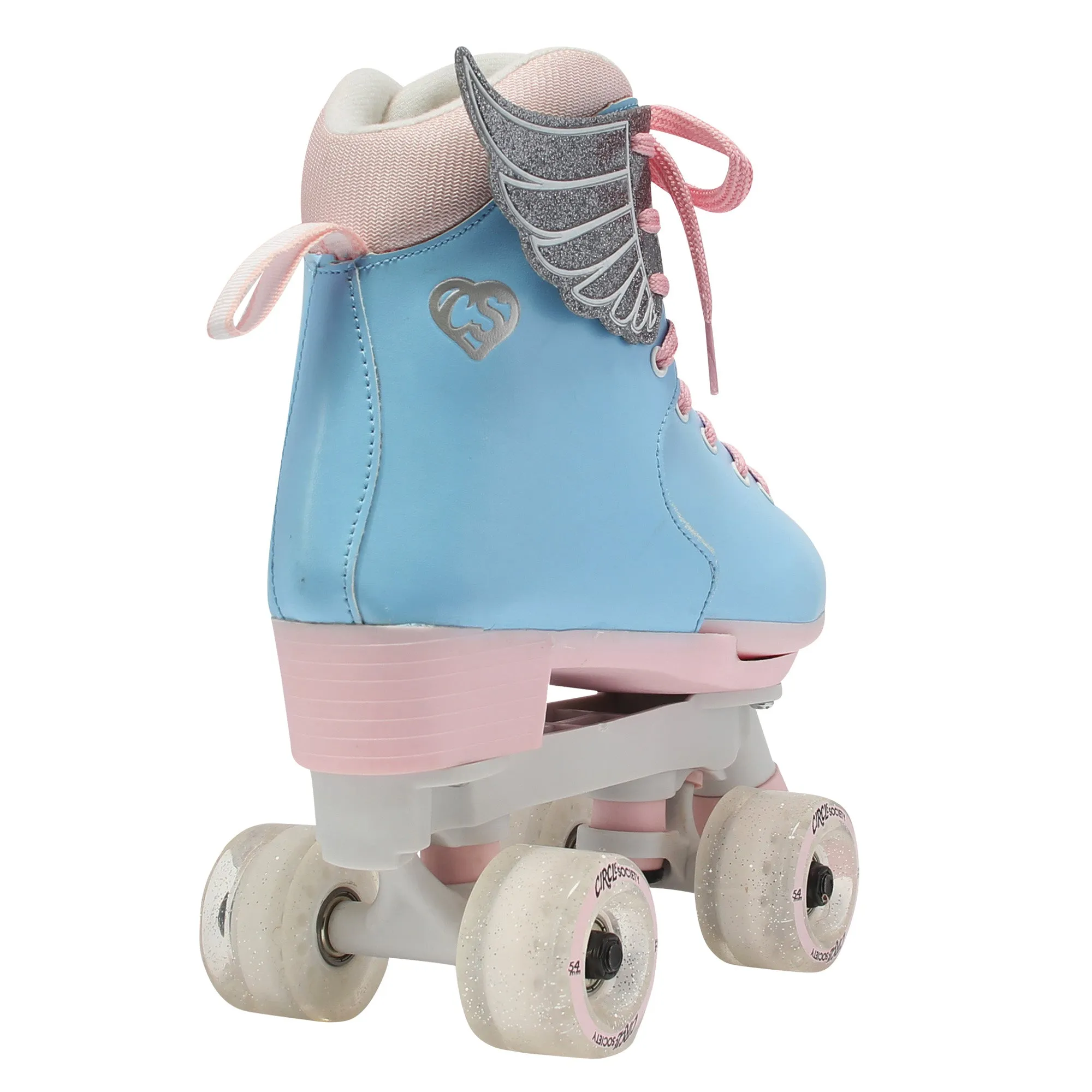 Adjustable Kids Roller Skates by Circle Society | Cotton Candy