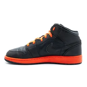 Air Jordan 1 High-Top Sneakers Leather Black Colour For Women