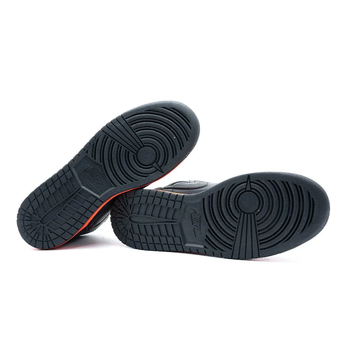Air Jordan 1 High-Top Sneakers Leather Black Colour For Women