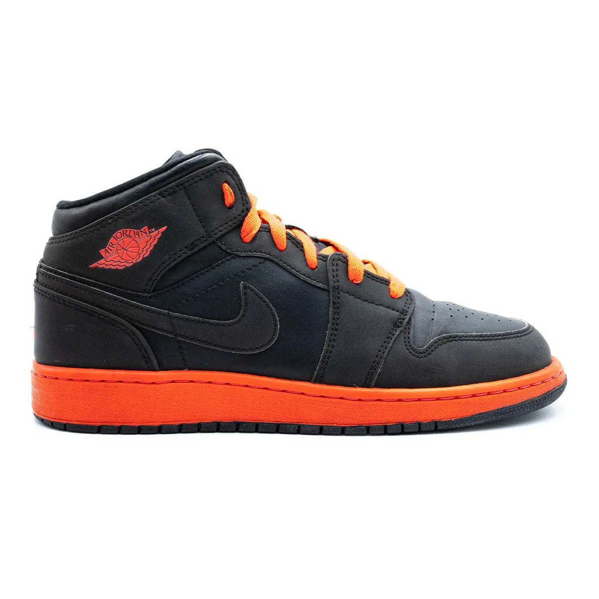 Air Jordan 1 High-Top Sneakers Leather Black Colour For Women