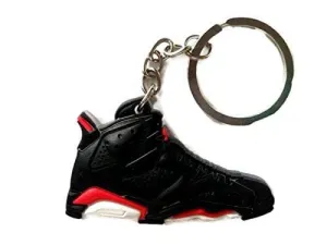 Air Jordan Shoe Key Chain Generation 6 VI Black Red White Colors B66