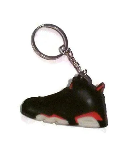 Air Jordan Shoe Key Chain Generation 6 VI Black Red White Colors B66