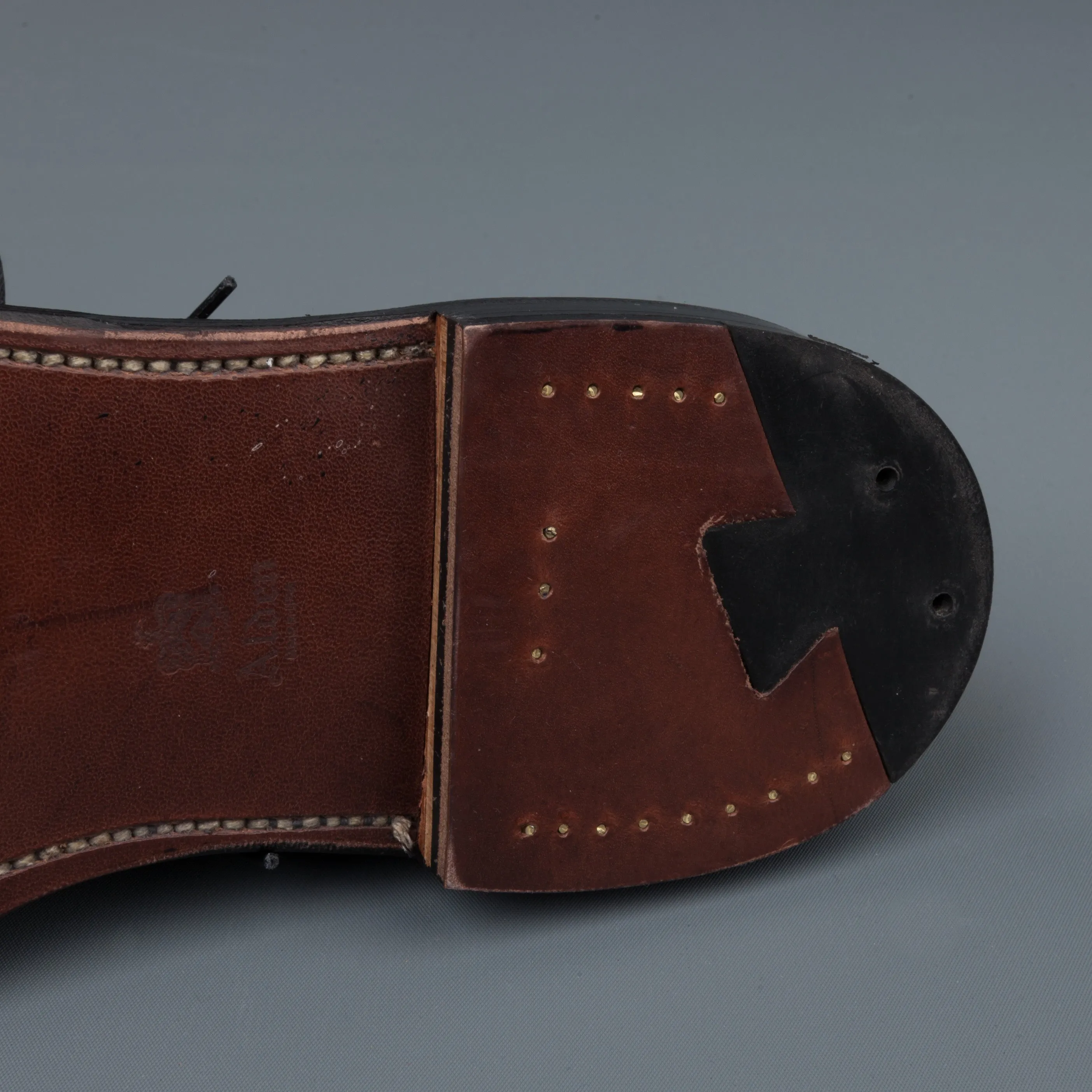 Alden x Frans Boone exclusive unlined captoe in black cordovan