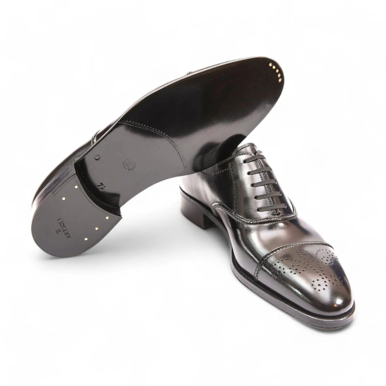 Artioli Corrado Men's Shoes Calf-Skin Leather Cap-Toe Oxford (ART1082)