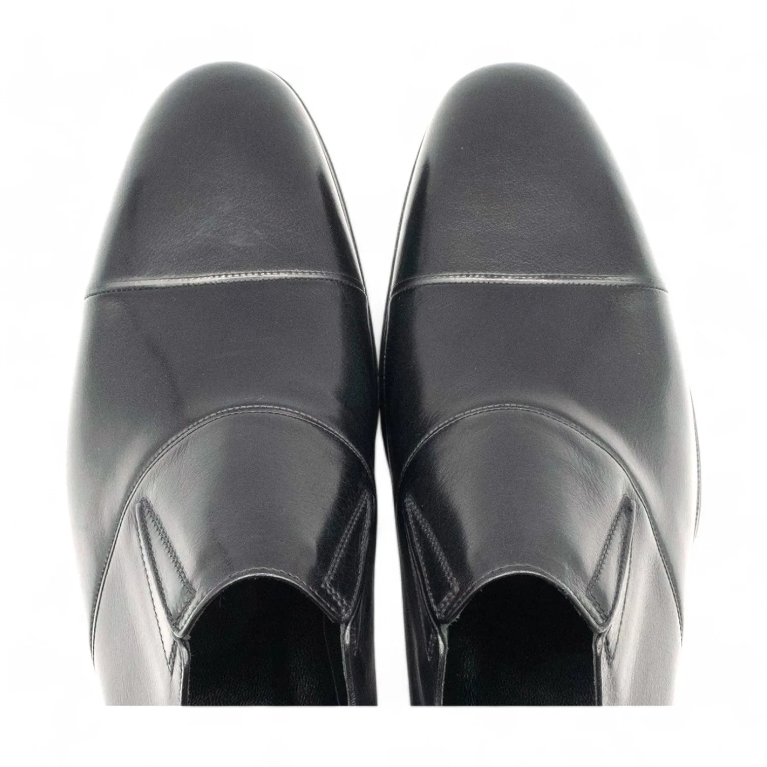 Artioli Decimo Men's Shoes Buffalo Leather Slip-On Cap-Toe Loafers (ART1057)