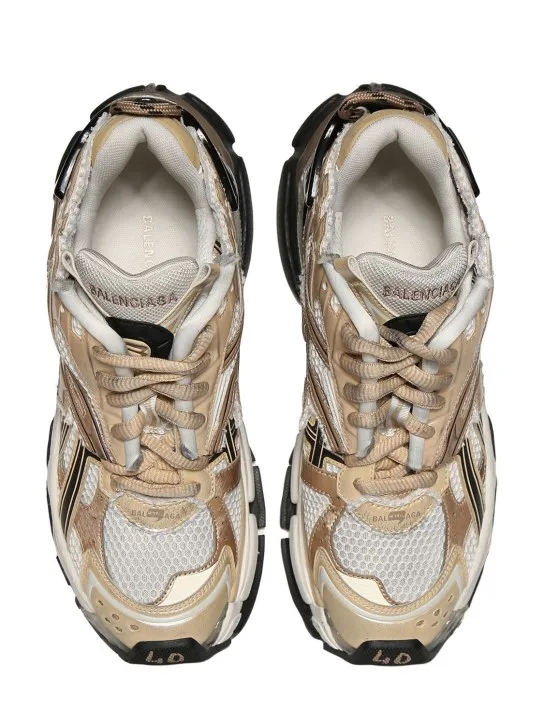 Balenciaga   60mm Runner faux leather sneakers 