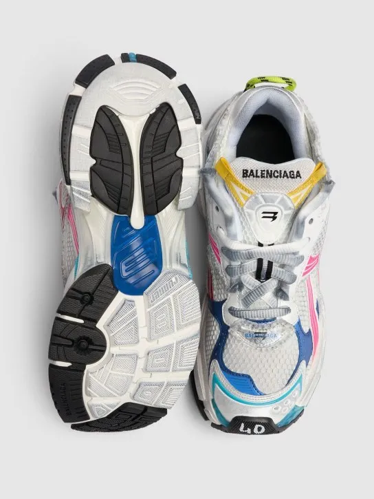 Balenciaga   60mm Runner rubber &amp; mesh sneakers 