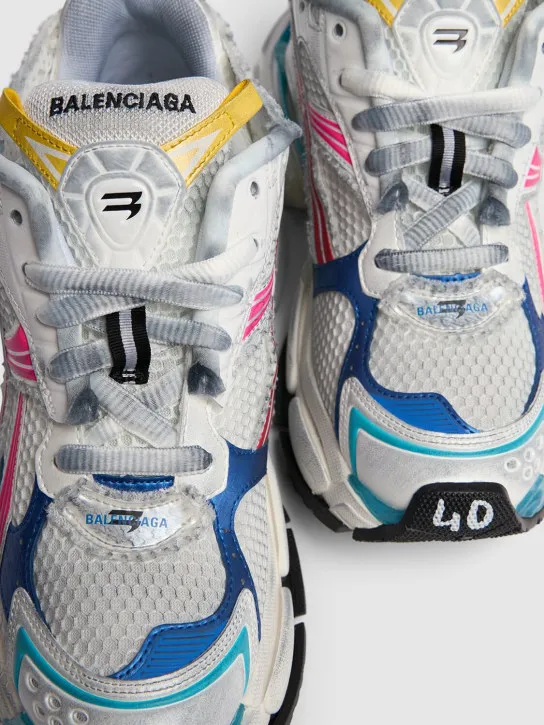 Balenciaga   60mm Runner rubber &amp; mesh sneakers 