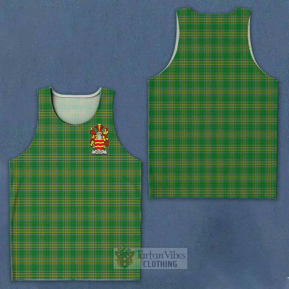 Ballet Irish Clan Tartan Men's Tank Top with Coat of Arms