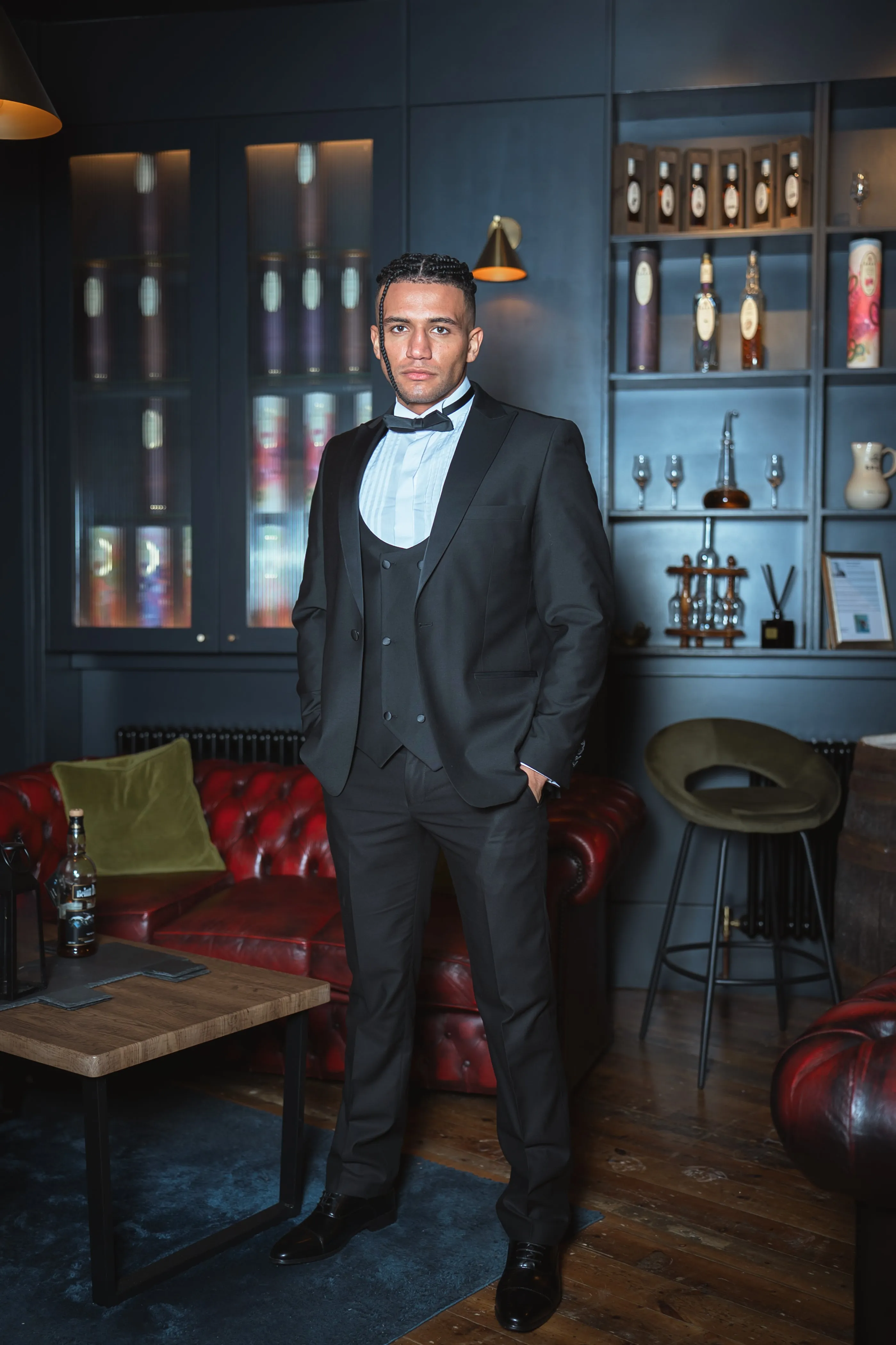 Black Dinner Suit Party Look