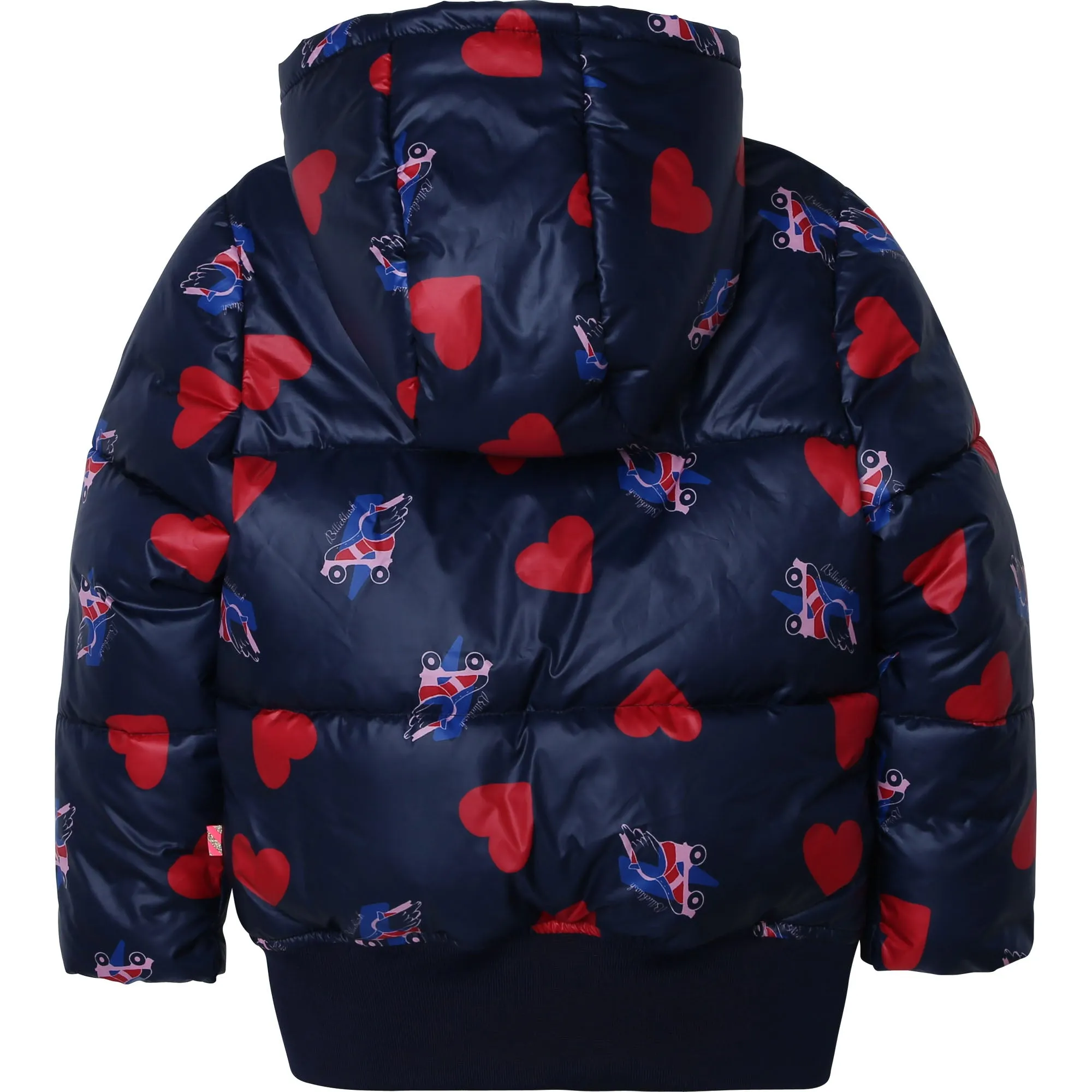 Blue Hooded Puff Jacket