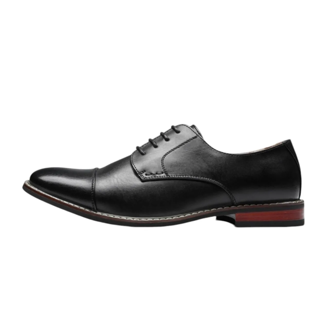 Bruno Marc Men's Classic Cap-Toe Formal Oxford Shoes 10 Black