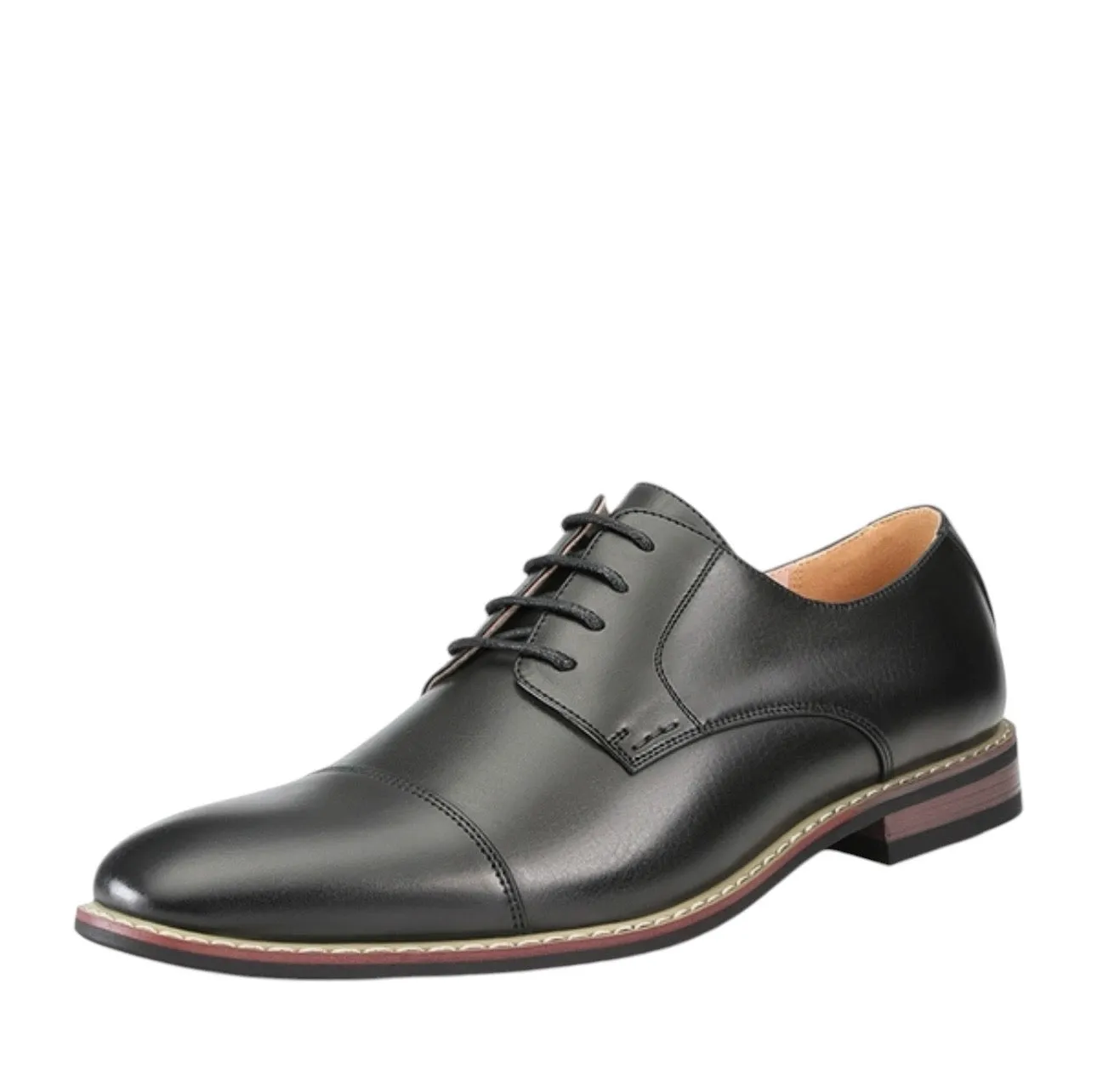 Bruno Marc Men's Classic Cap-Toe Formal Oxford Shoes 10 Black