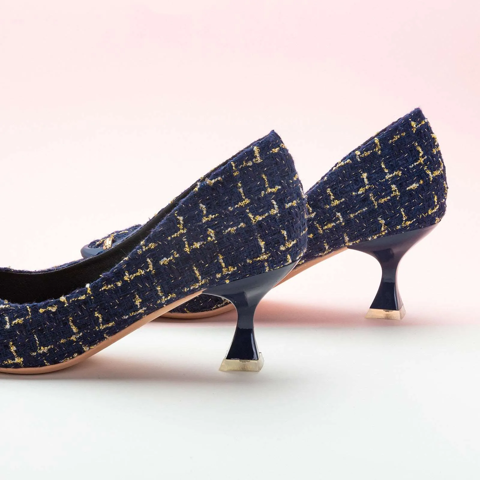 C Buckle Tweed Pumps (Olivia)
