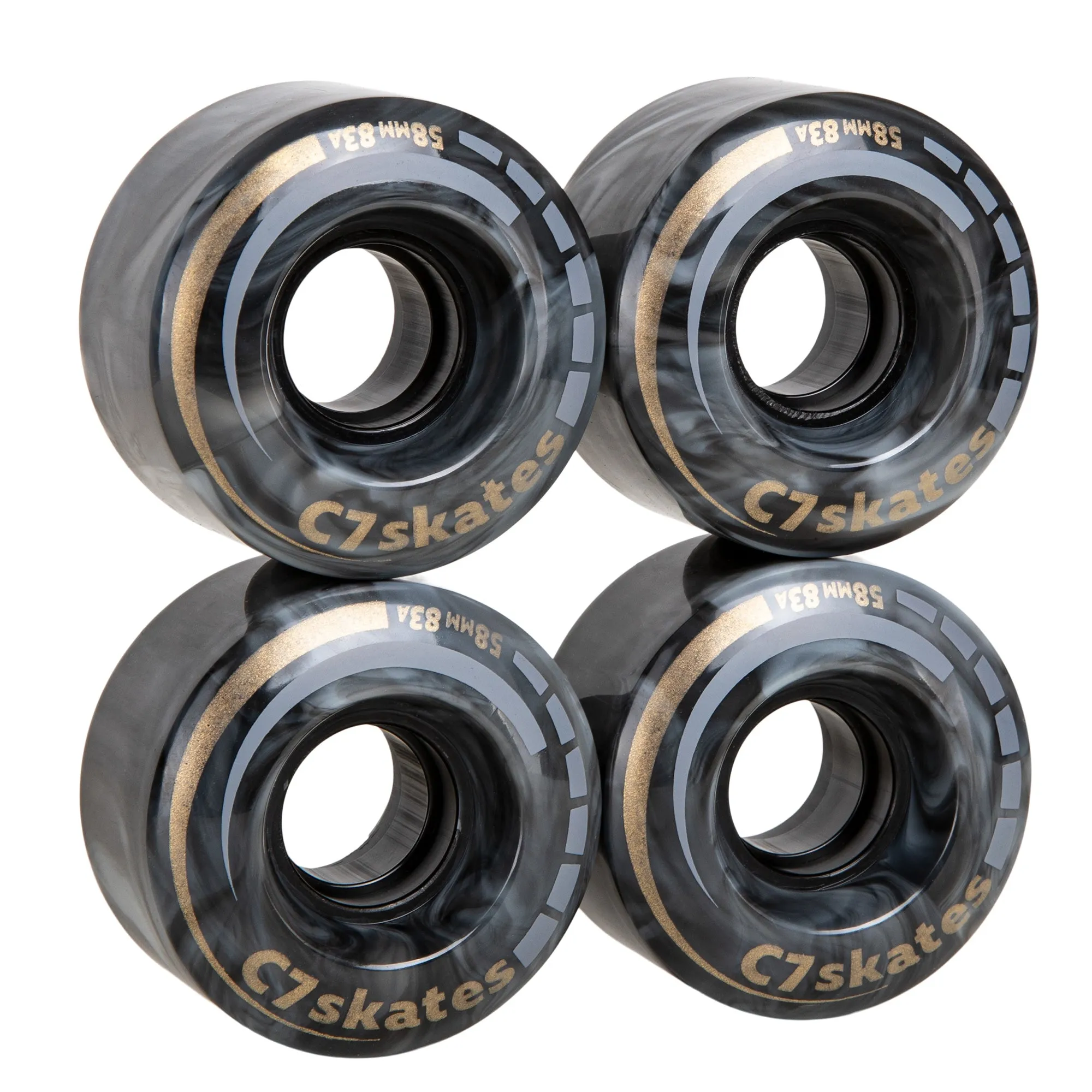 C7skates Farrah Marble Roller Skate Wheels