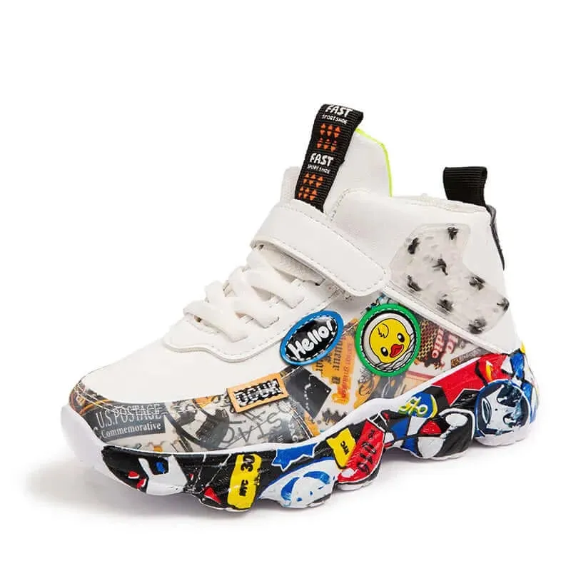 Cartoon Graffiti Kids Sneakers (2 - 8y)