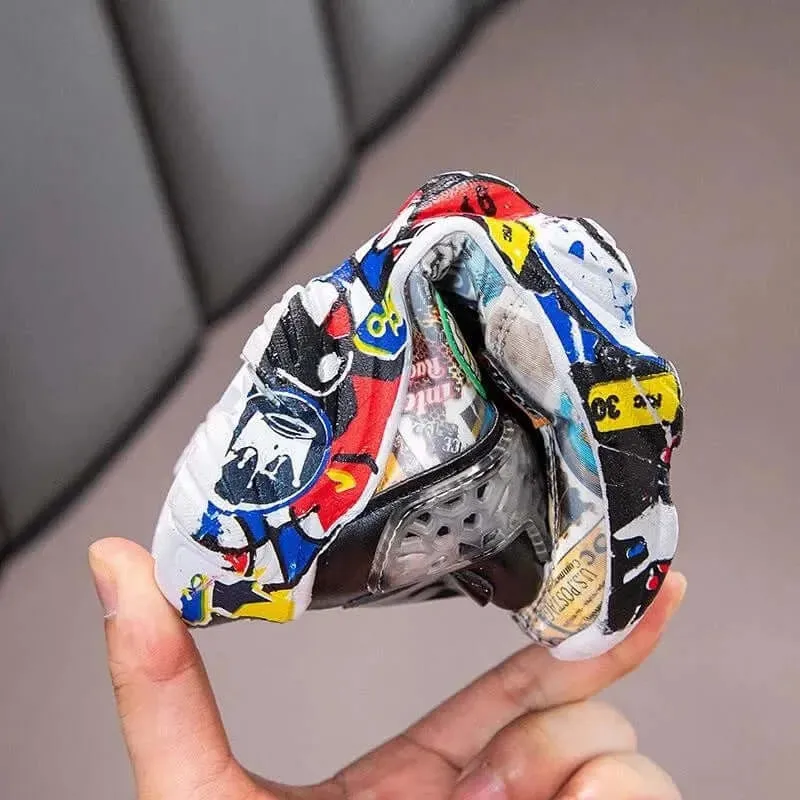 Cartoon Graffiti Kids Sneakers (2 - 8y)