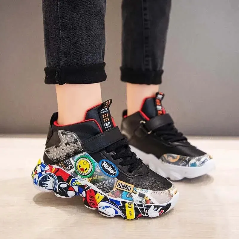 Cartoon Graffiti Kids Sneakers (2 - 8y)