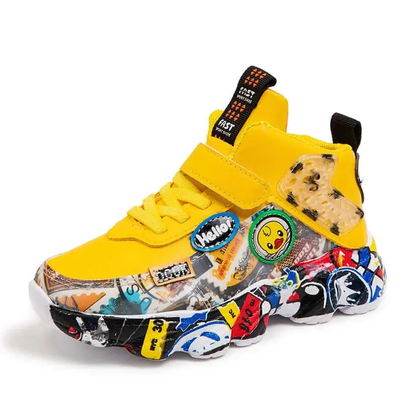 Cartoon Graffiti Kids Sneakers (2 - 8y)
