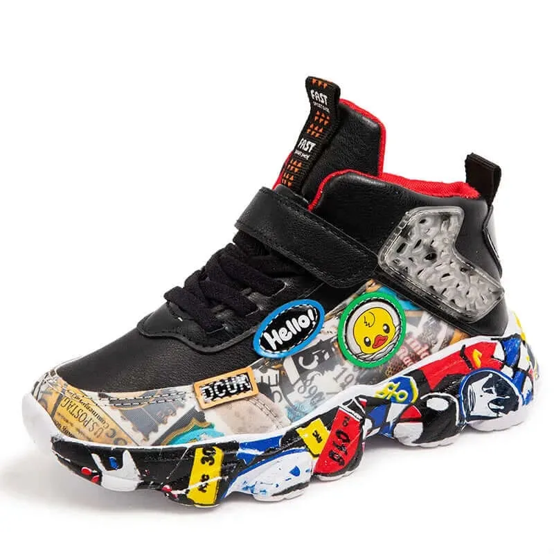 Cartoon Graffiti Kids Sneakers (2 - 8y)