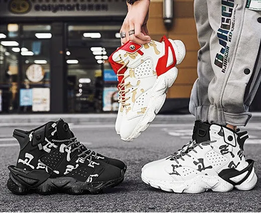 Casual Thick-Soled High-Top Basketball Men's Shoes