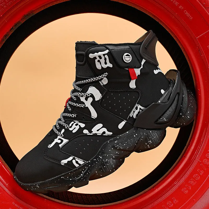 Casual Thick-Soled High-Top Basketball Men's Shoes