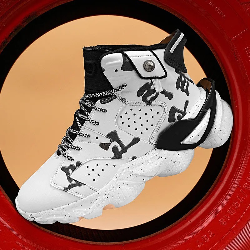 Casual Thick-Soled High-Top Basketball Men's Shoes