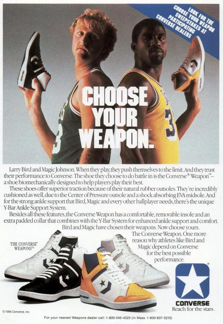 CONVERSE Choose Your Weapon 80's T-shirt