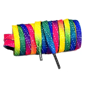 Crazy Skate Rainbow Glitter 84in Roller Skate Laces