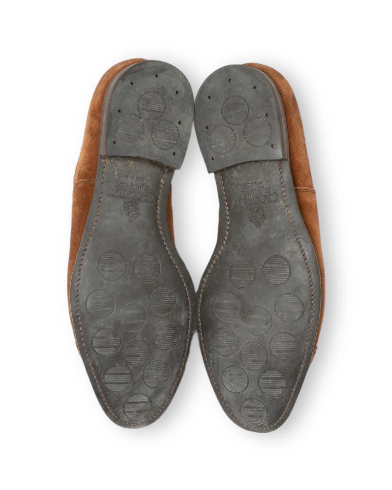 Crockett & Jones - Tan Suede Cap Toe Oxfords UK 7,5/EU 41,5