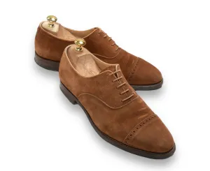 Crockett & Jones - Tan Suede Cap Toe Oxfords UK 7,5/EU 41,5