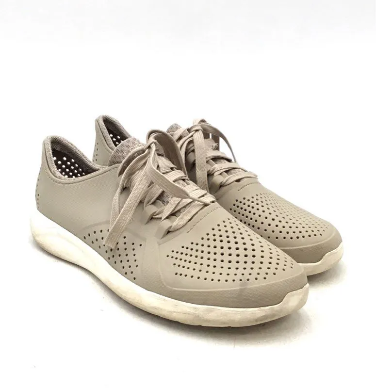 Crocs Men's Gray Lace Up Low Top Tennis Athletic Shoes - Size 10