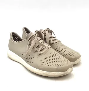 Crocs Men's Gray Lace Up Low Top Tennis Athletic Shoes - Size 10