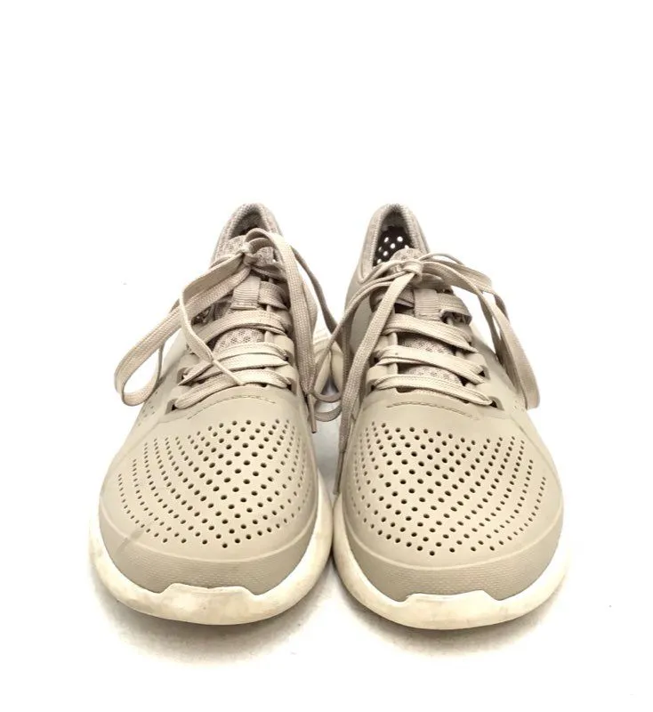 Crocs Men's Gray Lace Up Low Top Tennis Athletic Shoes - Size 10