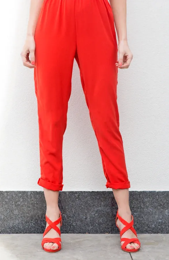 Cross Over Heels Red