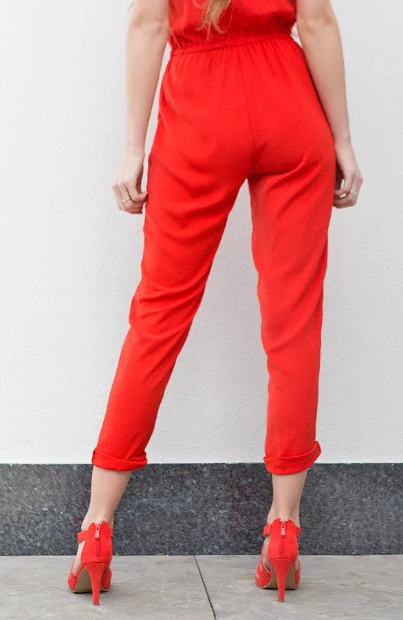 Cross Over Heels Red