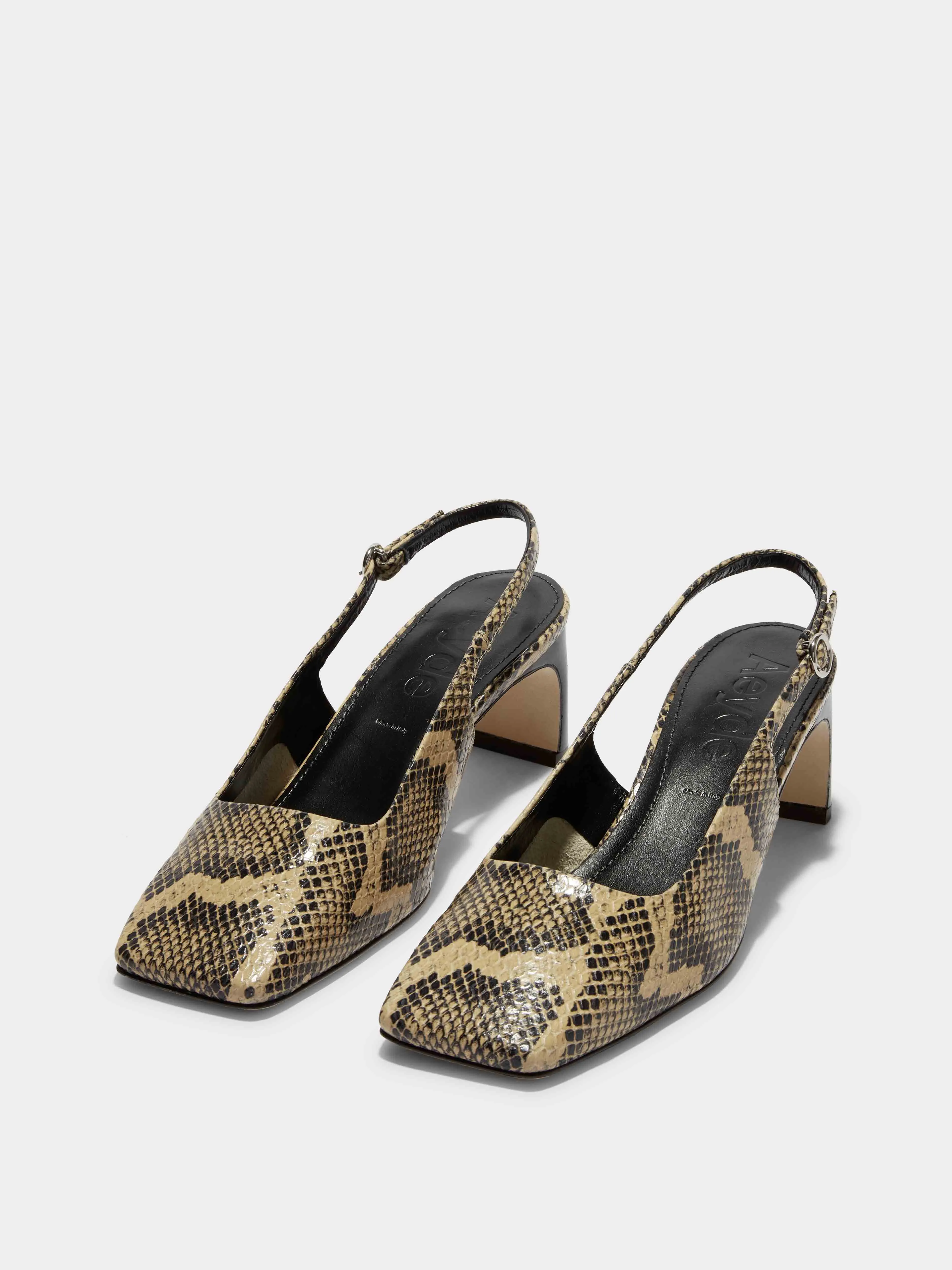 Eliza Leather Slingback Pumps