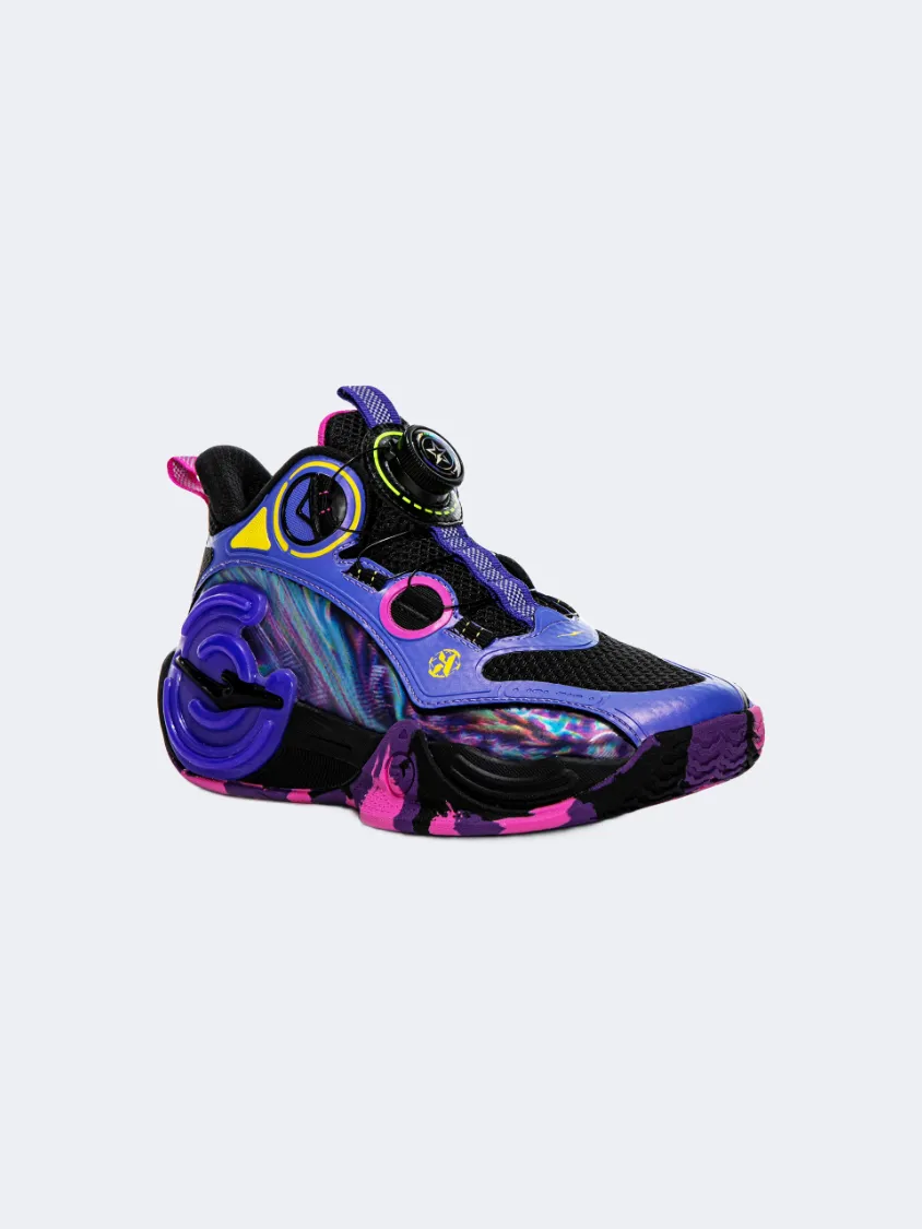 Erke Gs-Boys Basketball Shoes Blue Purple/Black