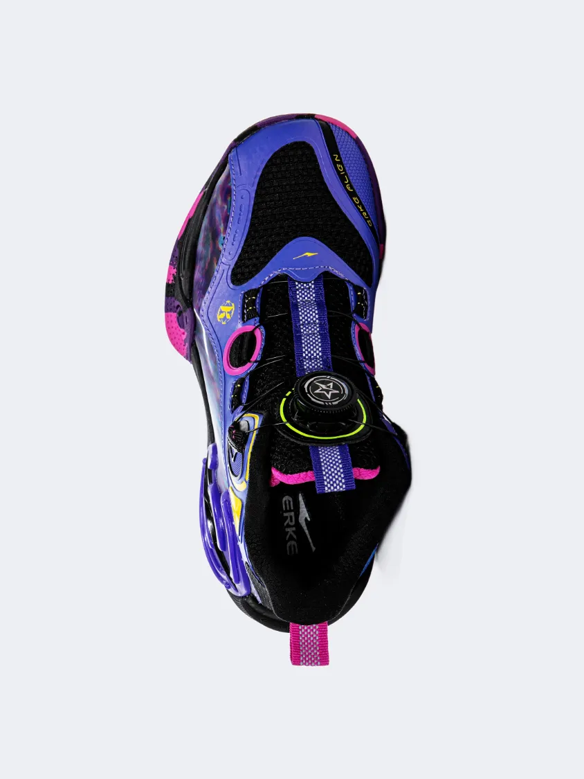 Erke Gs-Boys Basketball Shoes Blue Purple/Black