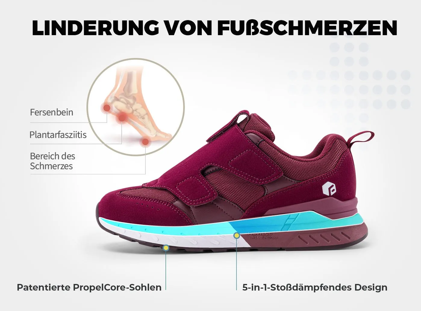 FitVille Damen Rebound Core Wanderschuhe V10